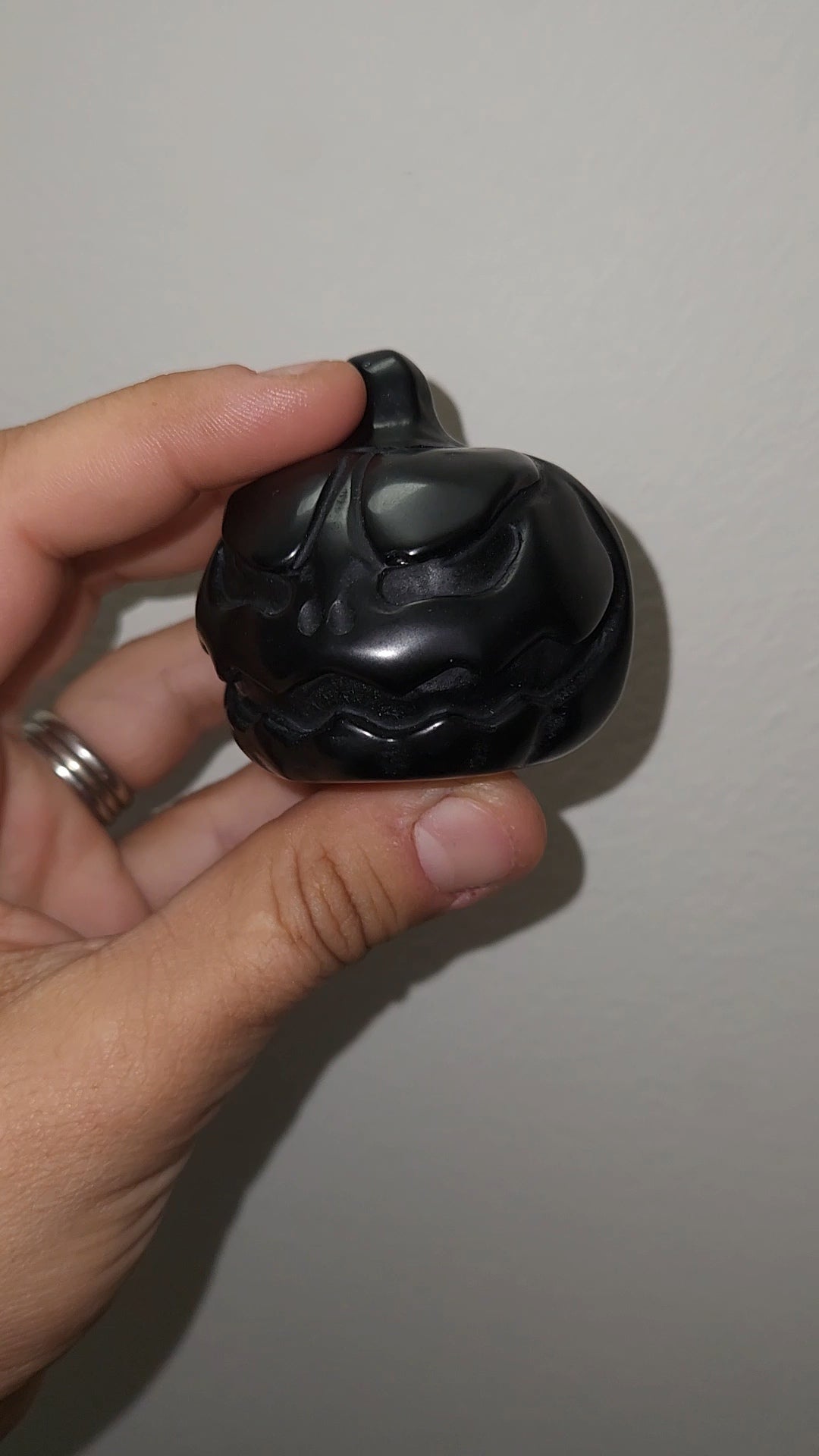 CLEARANCE | Sunstone & Black Obsidian Pumpkins