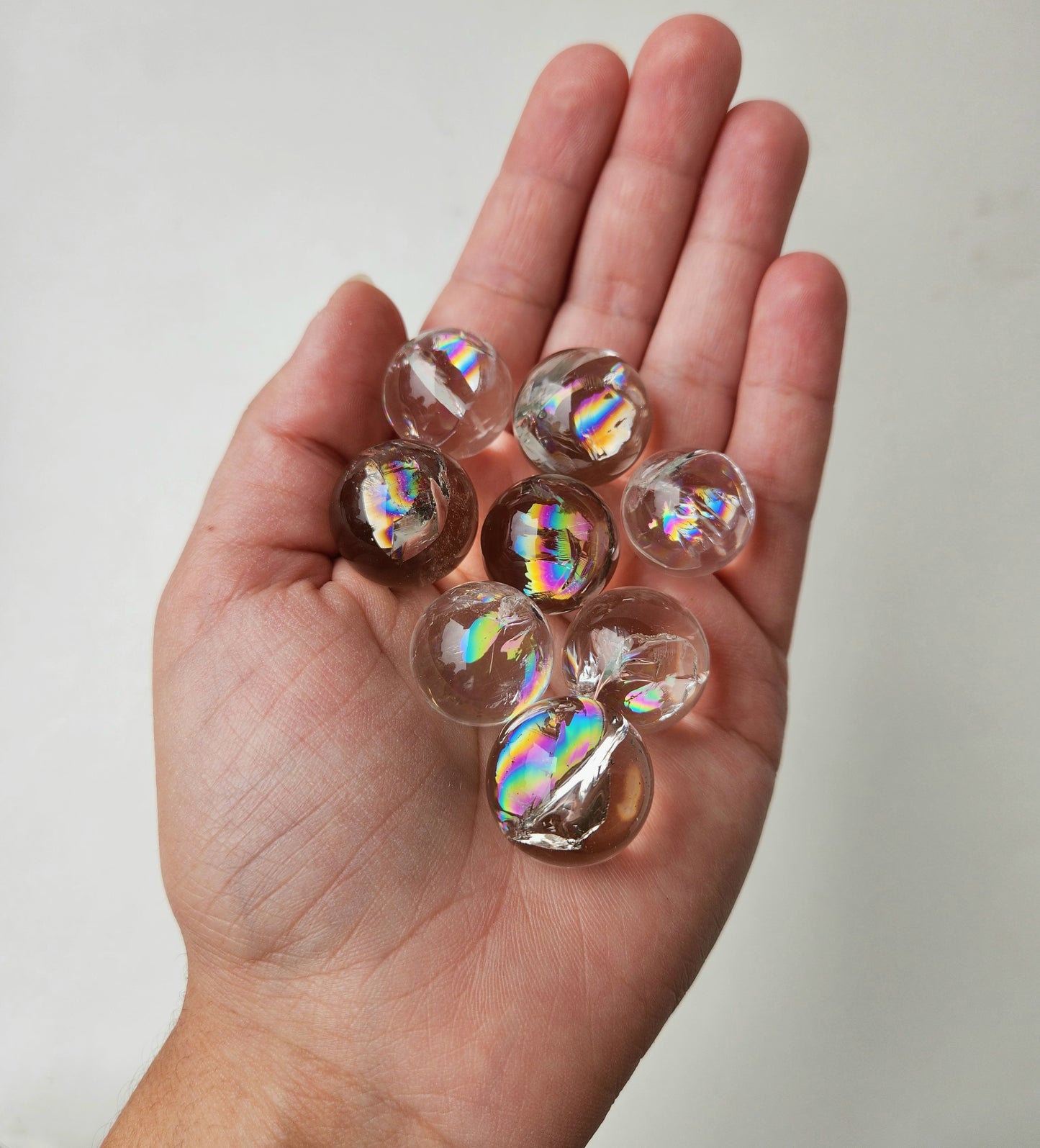Clear Quartz Rainbow Mini Sphere