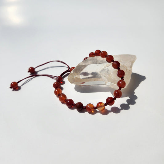 Carnelian Rope Bracelet