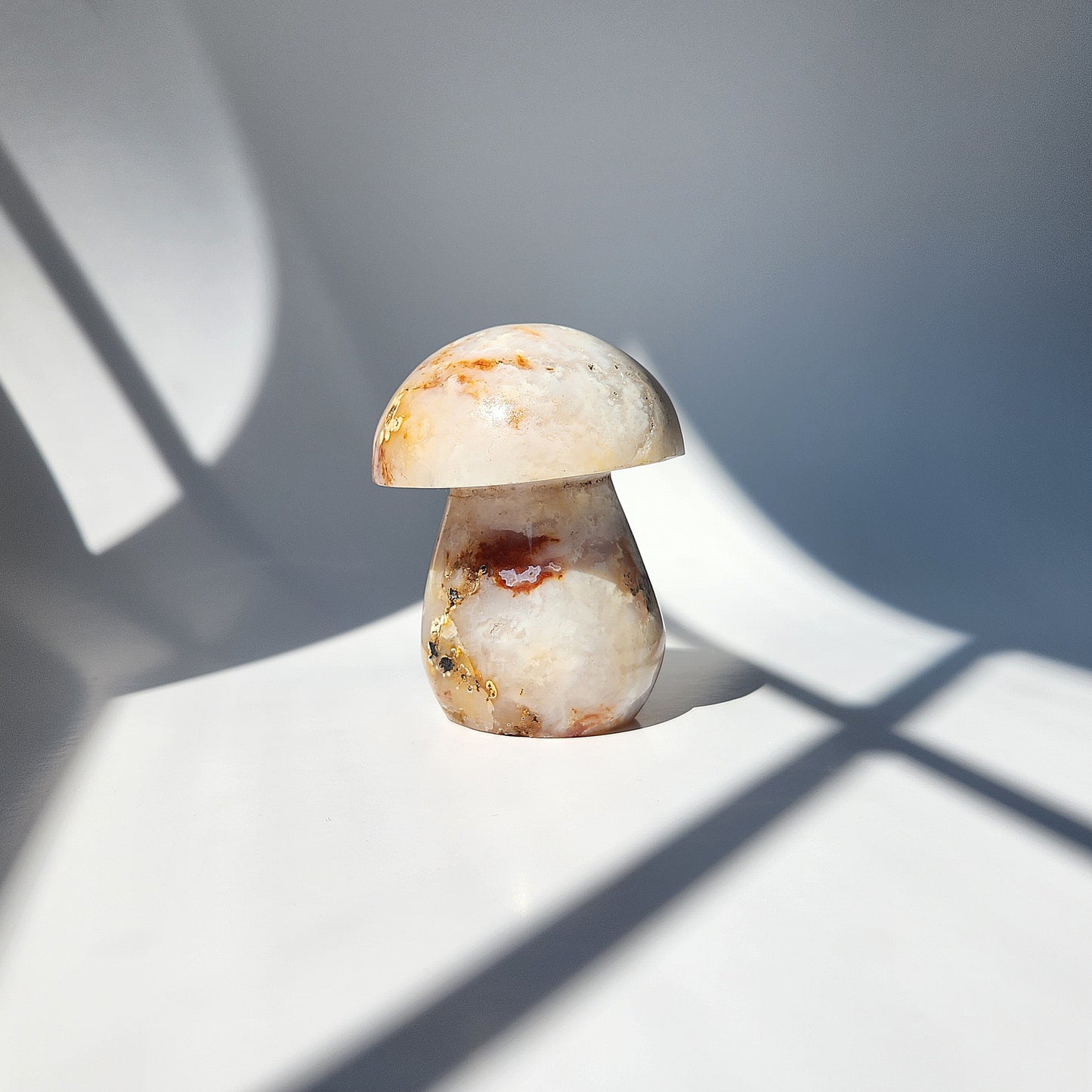 Flower Agate Mushroom