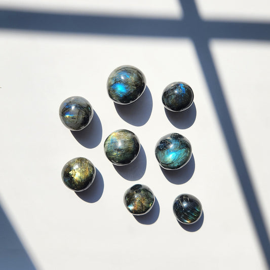 Labradorite Tumbled Spheres