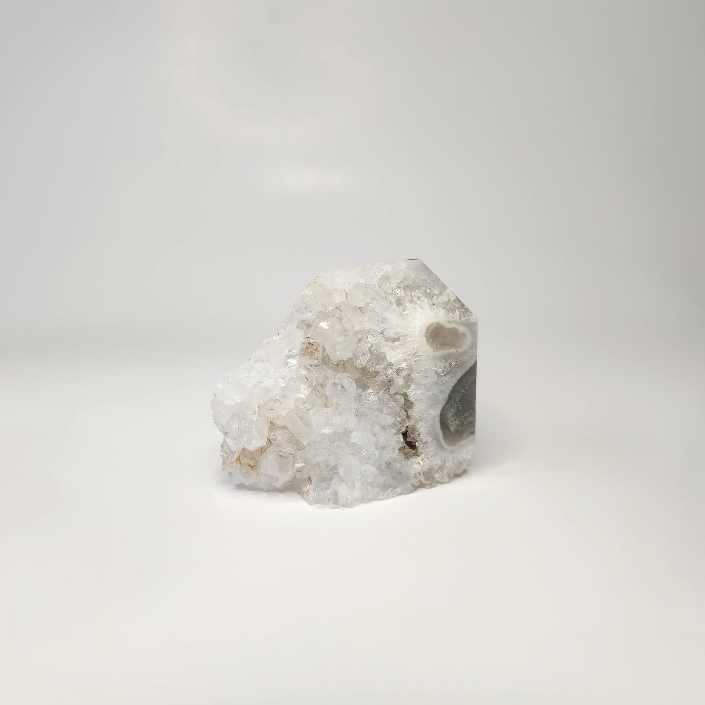 Moss Agate With Quartz