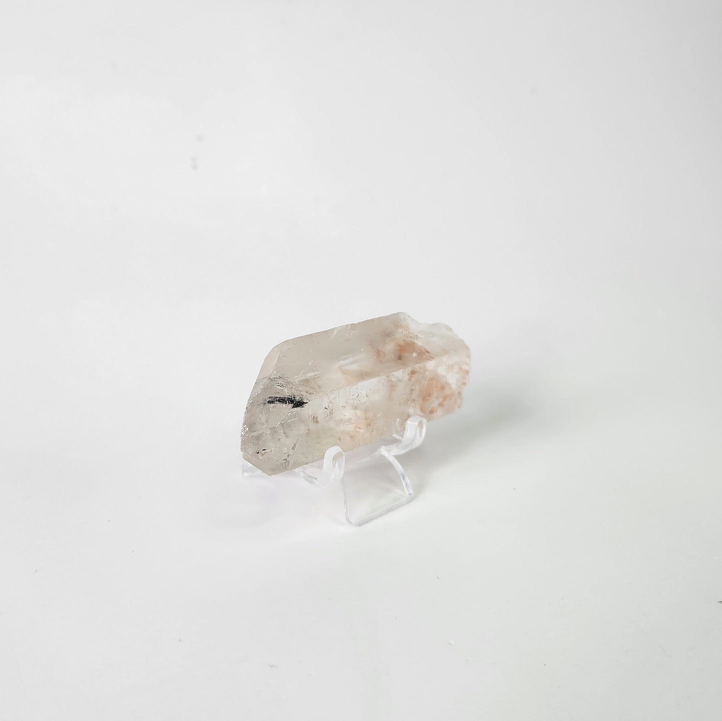 Clear Quartz With Black Tourmaline Inclusion Raw Point