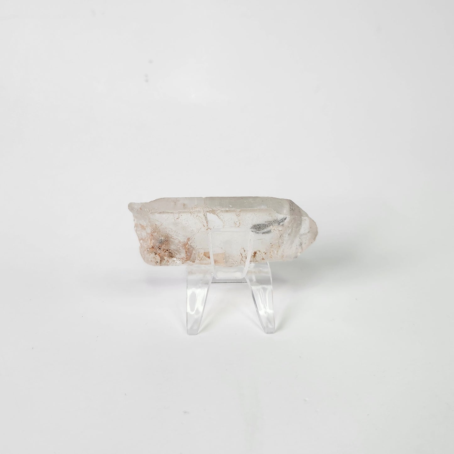 Clear Quartz With Black Tourmaline Inclusion Raw Point