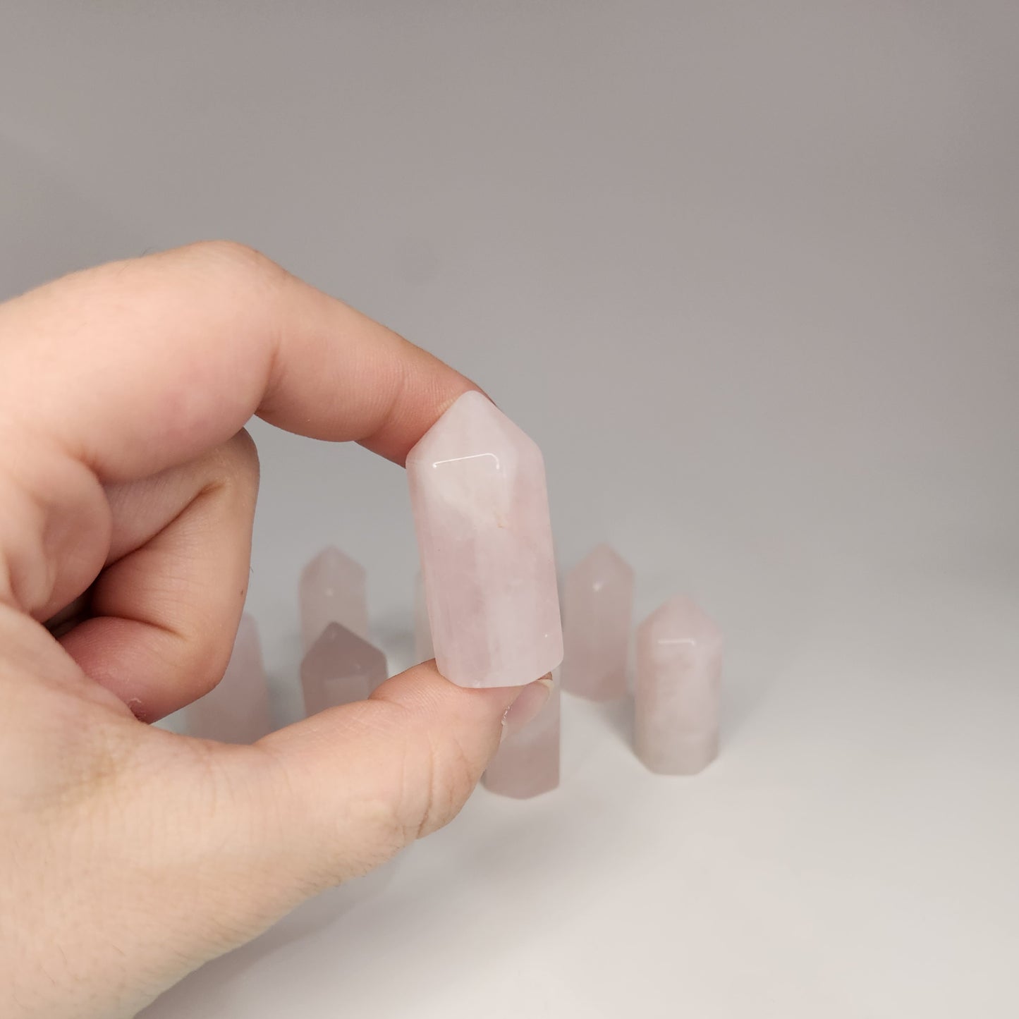 Rose Quartz Mini Towers