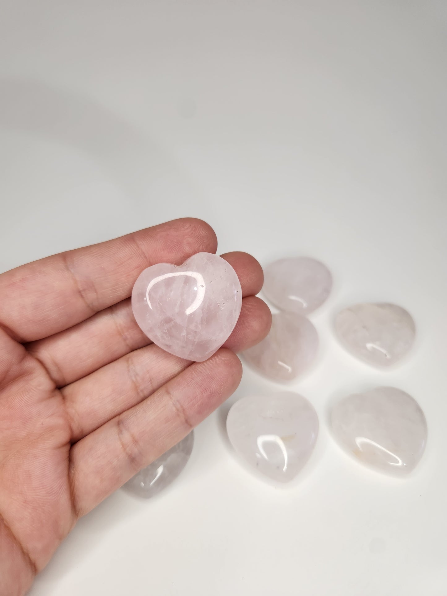 Rose Quartz Mini Hearts