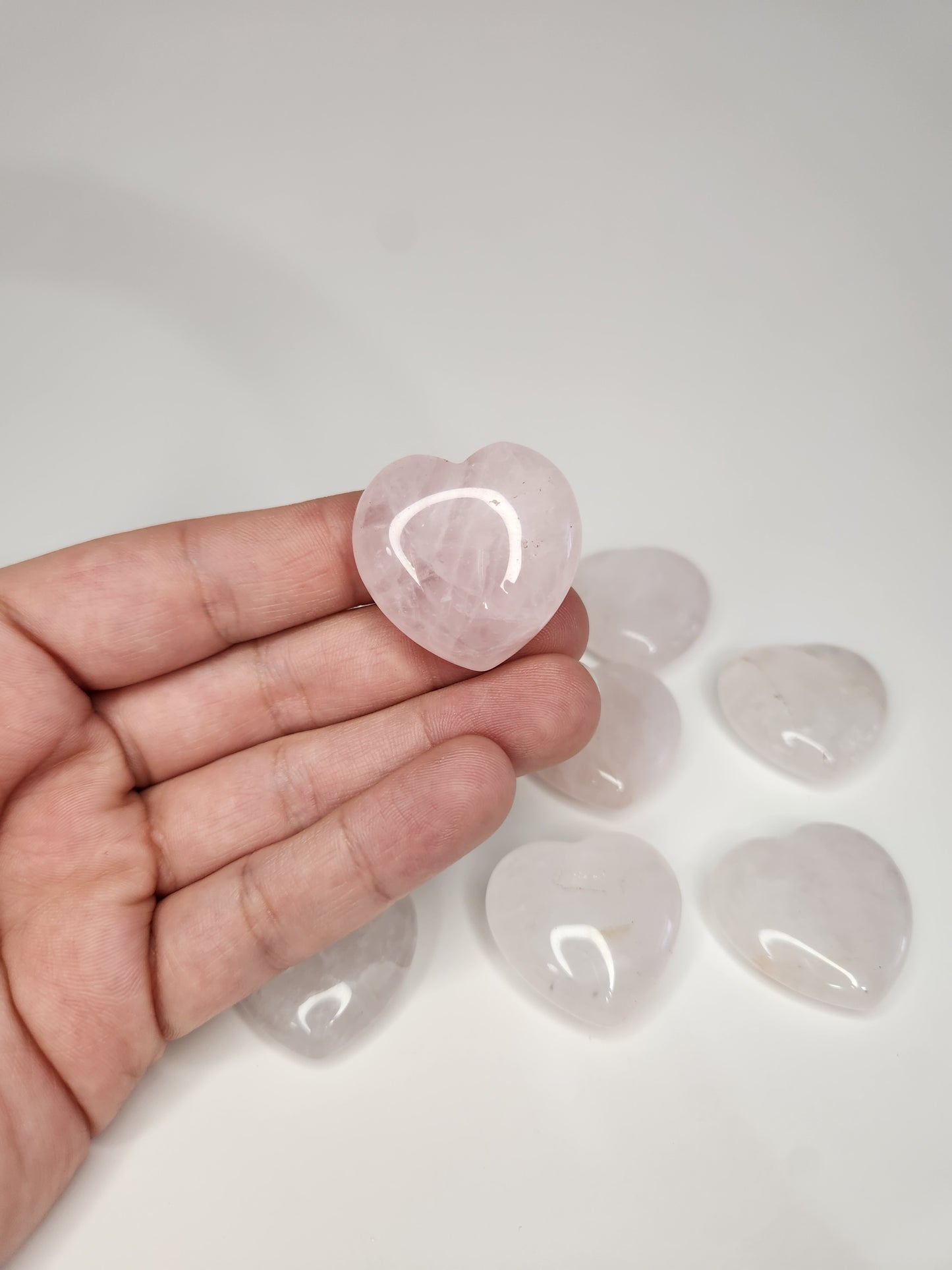 Rose Quartz Mini Hearts
