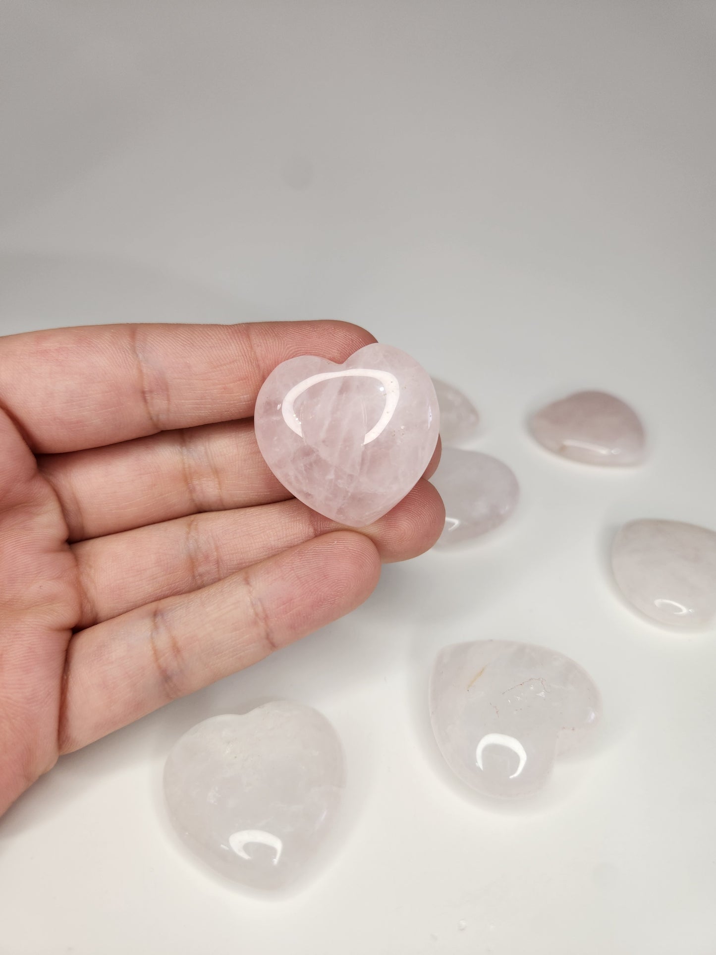 Rose Quartz Mini Hearts
