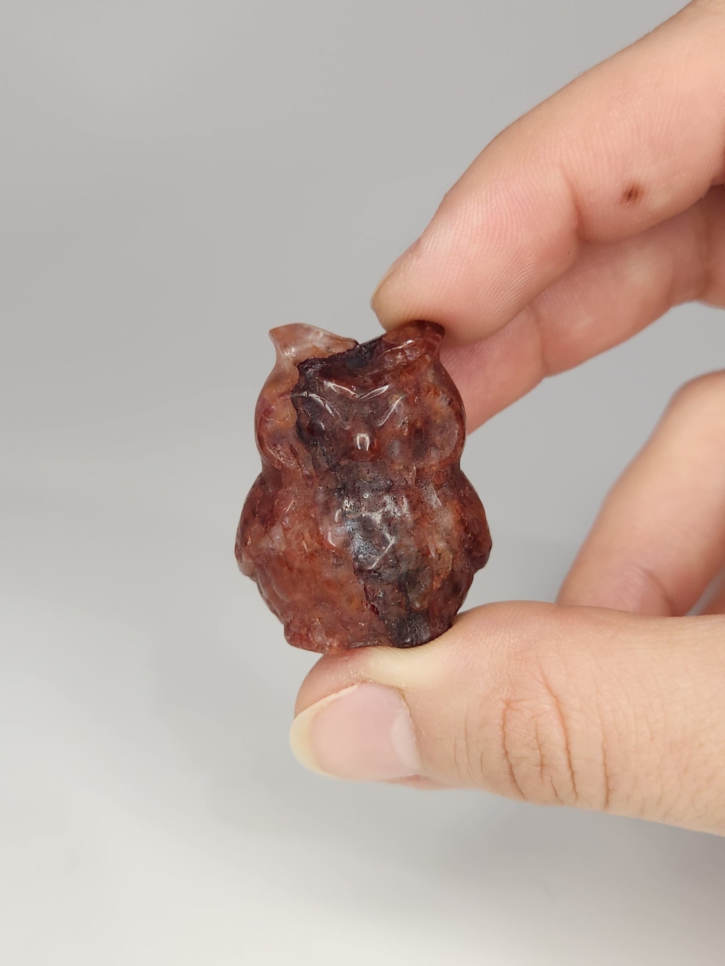 Fire Quartz Owl
