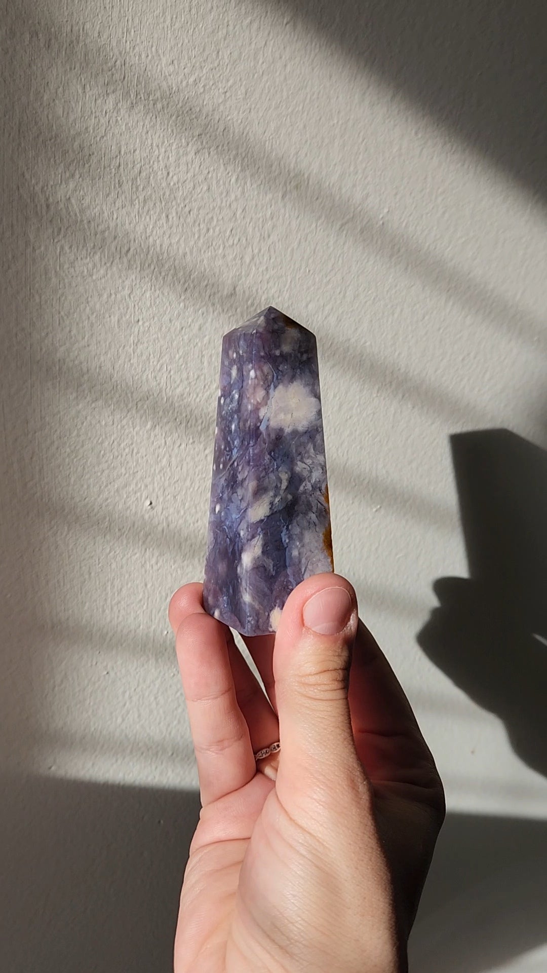 Purple Chalcedony Tower