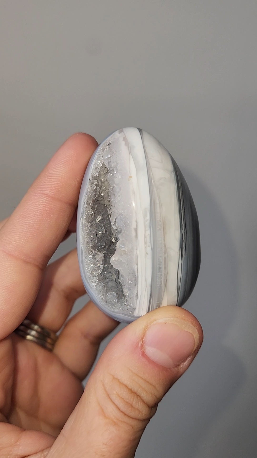Druzy Agate Egg