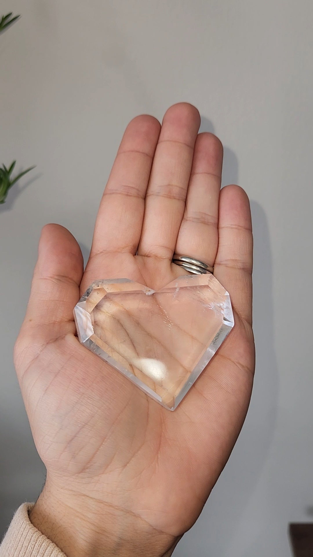Clear Quartz Heart