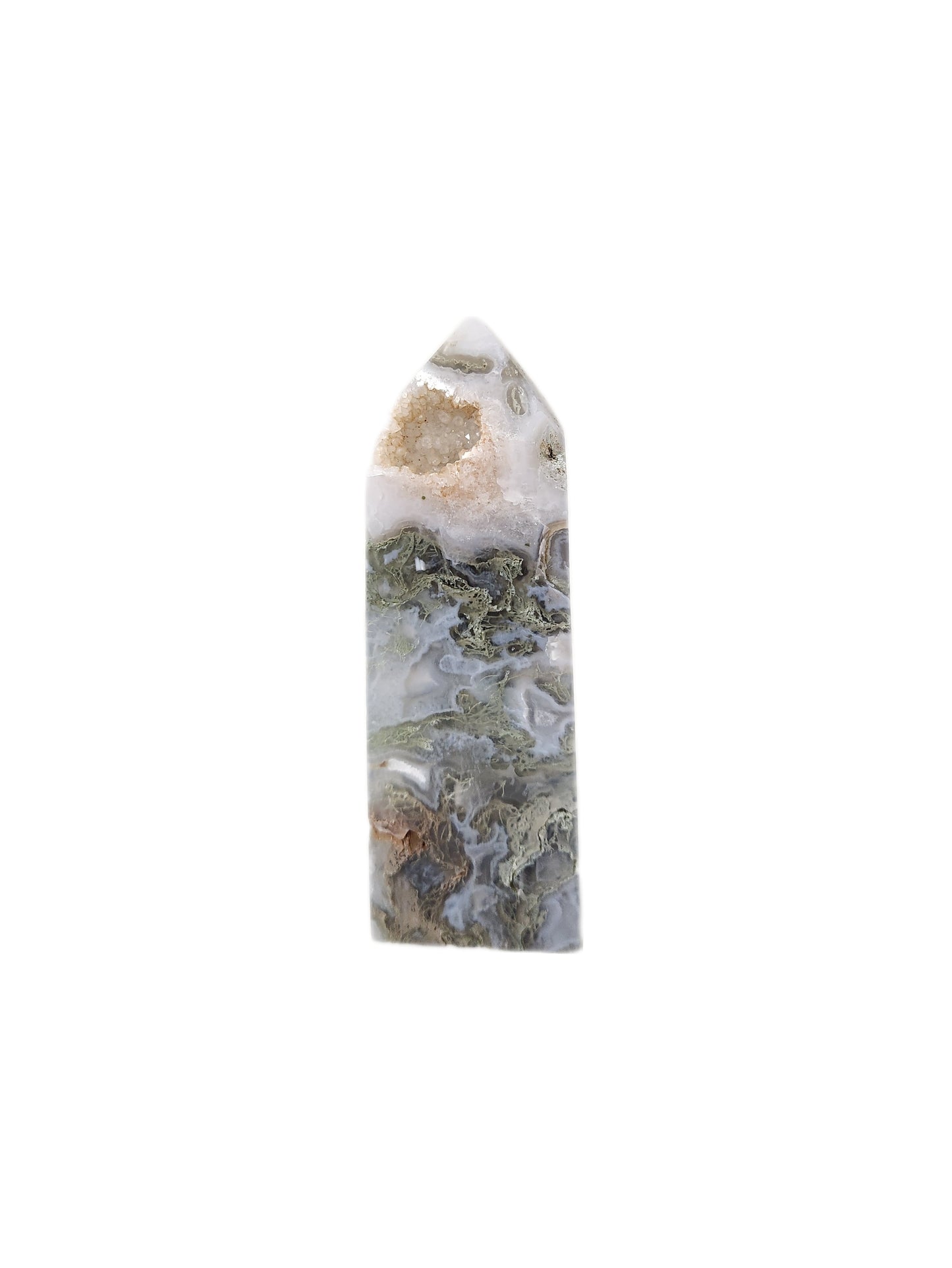 Moss Agate Tower Small