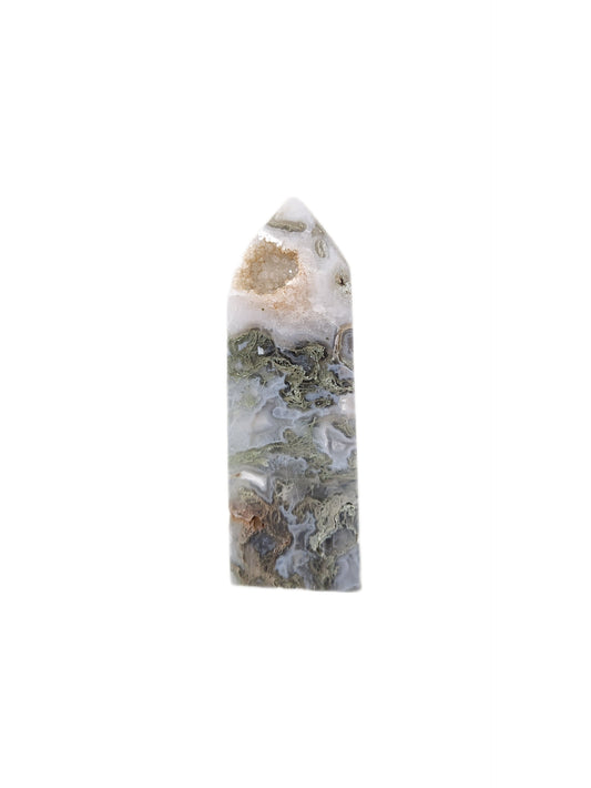 Moss Agate Tower Small
