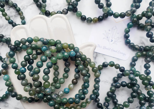 Moss Agate Bracelet
