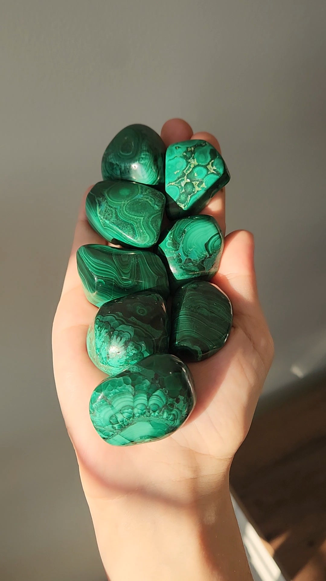 Malachite Tumbled Stones