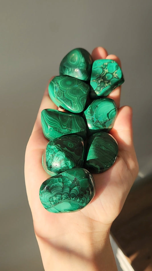 Malachite Tumbled Stones