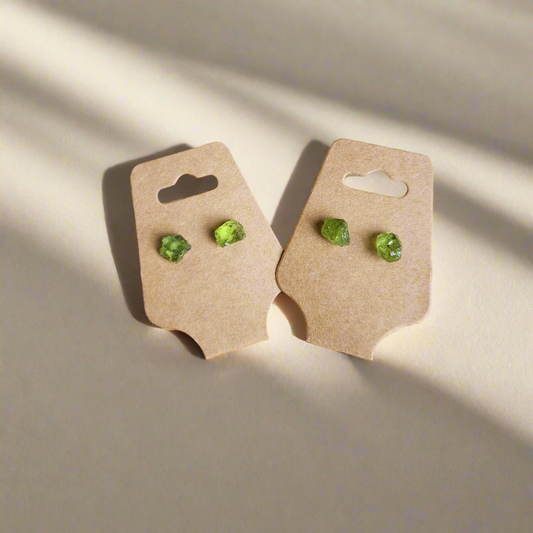 Peridot Stud Earrings
