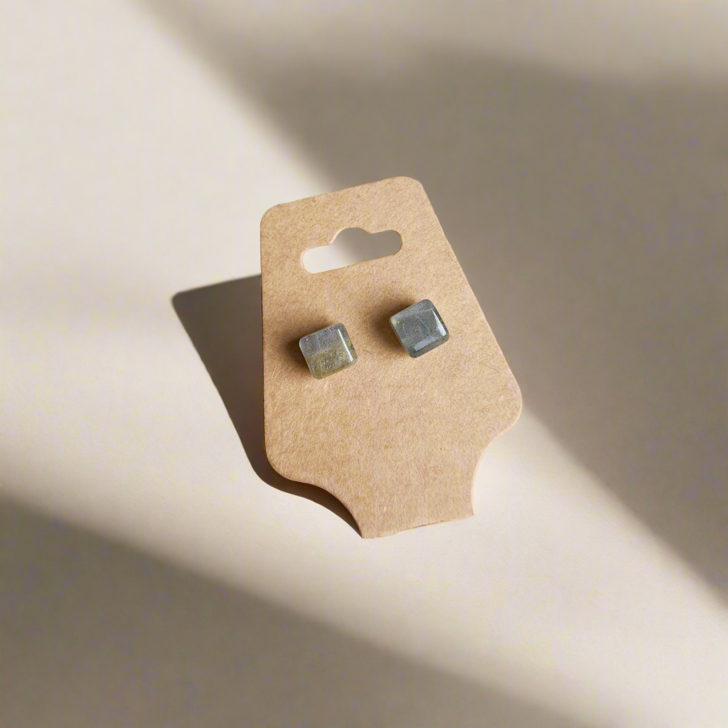Labradorite Stud Earrings