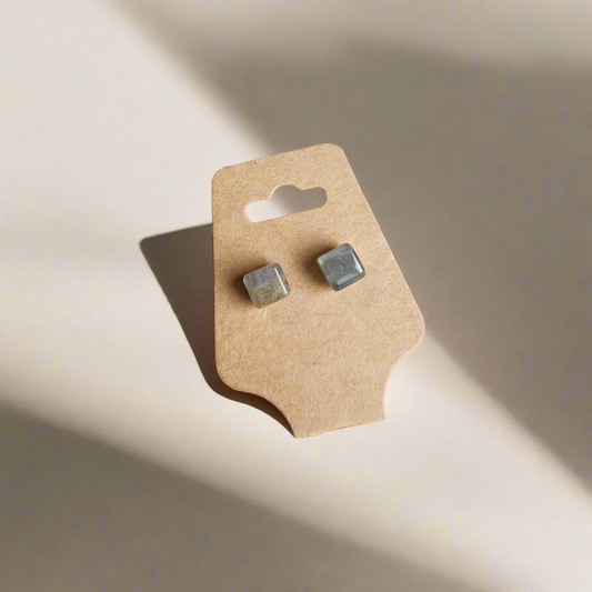 Labradorite Stud Earrings