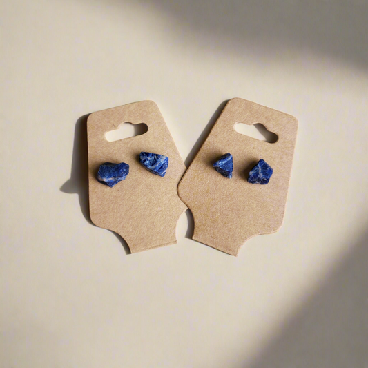 Lapis Lazuli Stud Earrings