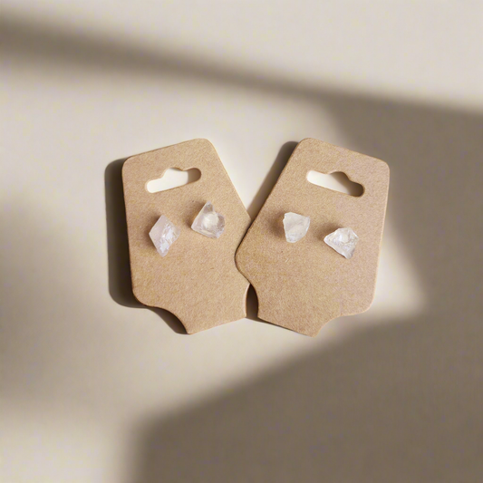 Rose Quartz Stud Earrings