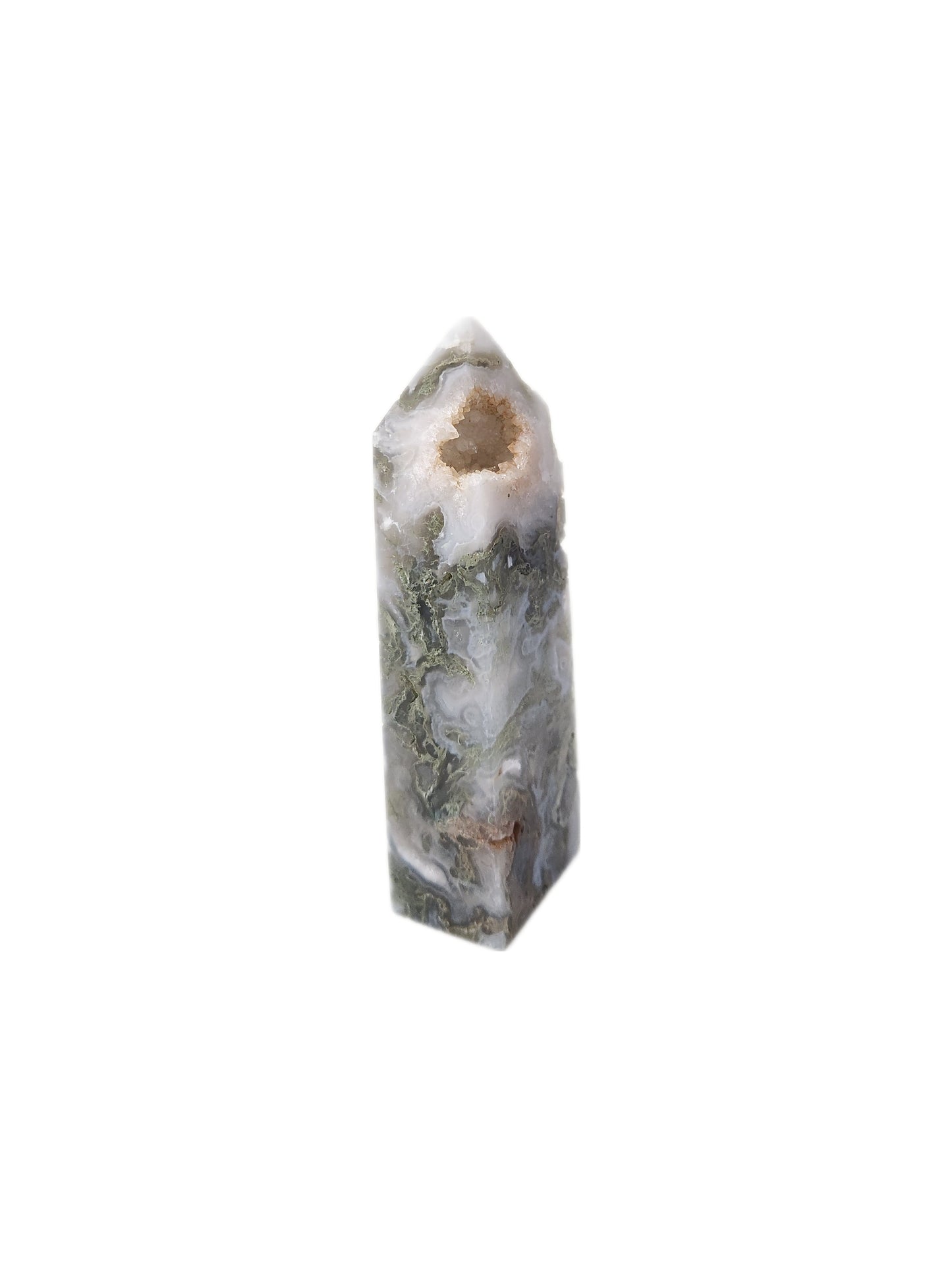 Moss Agate Tower Small