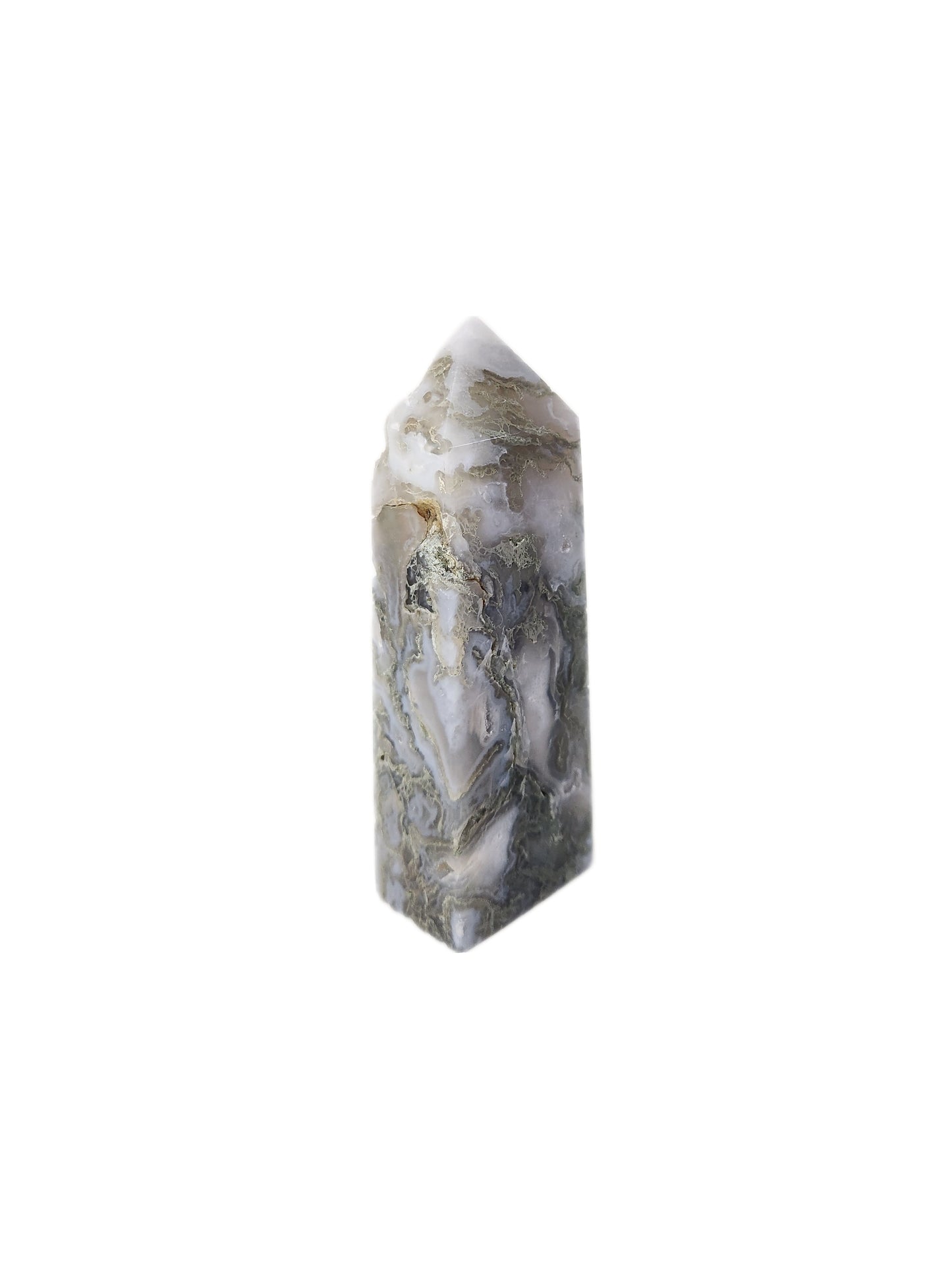 Moss Agate Tower Small