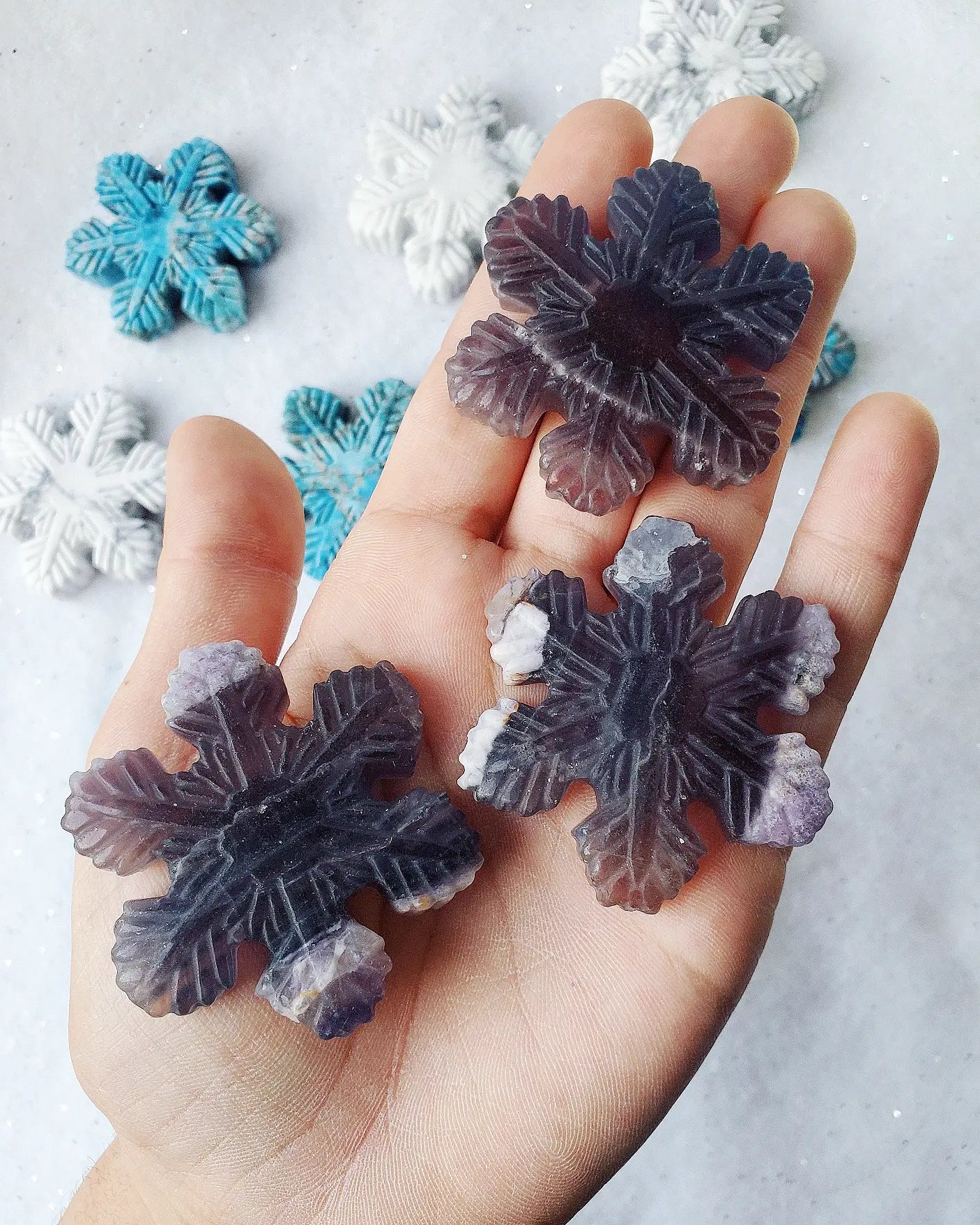 Fluorite Snowflake