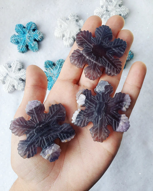 Fluorite Snowflake