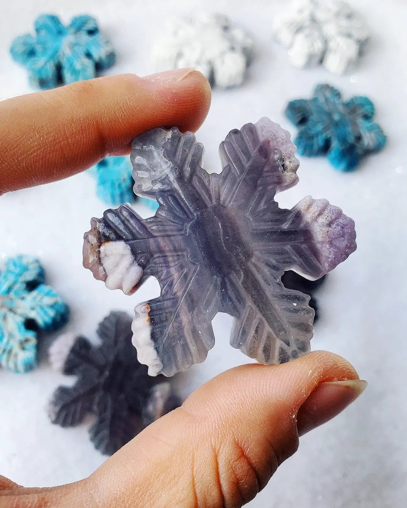 Fluorite Snowflake