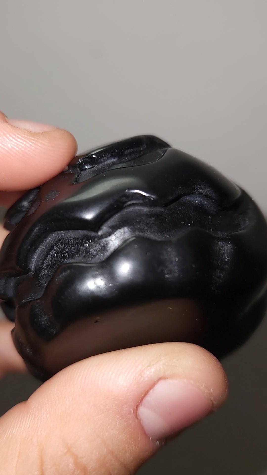 CLEARANCE | Sunstone & Black Obsidian Pumpkins