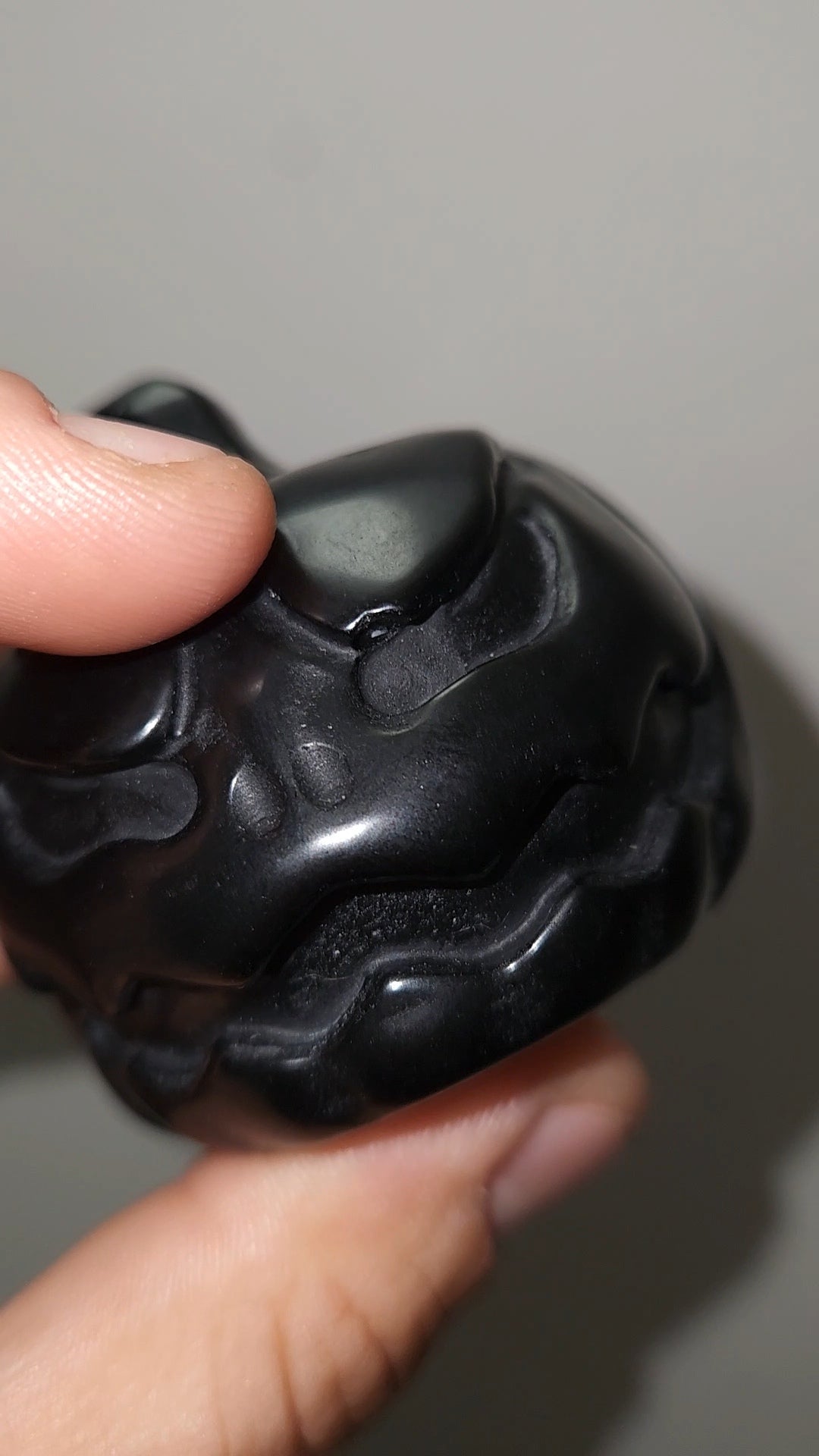 CLEARANCE | Sunstone & Black Obsidian Pumpkins