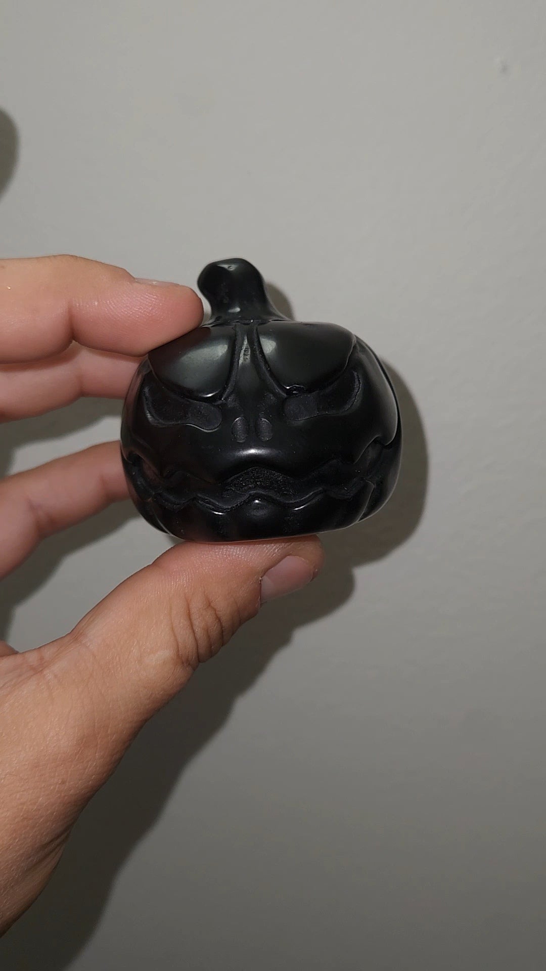 CLEARANCE | Sunstone & Black Obsidian Pumpkins