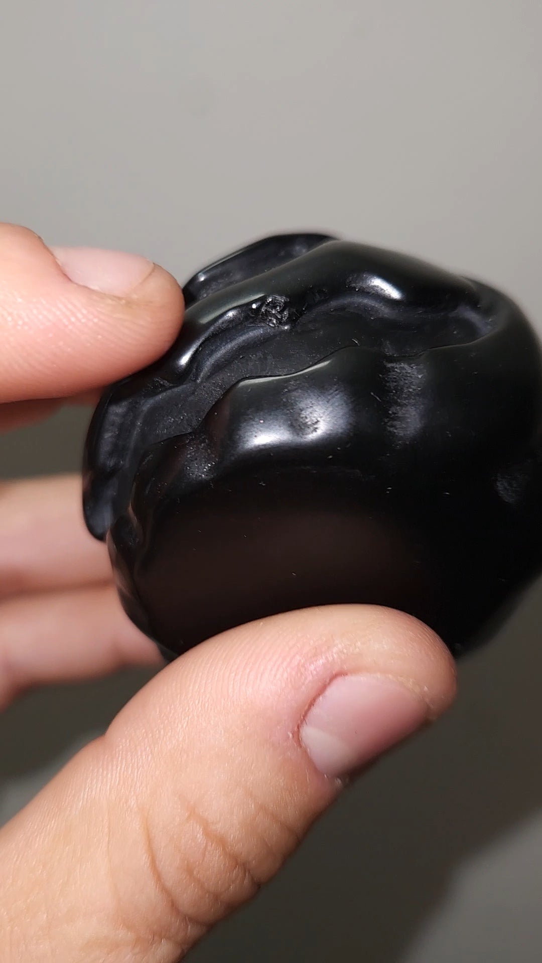 CLEARANCE | Sunstone & Black Obsidian Pumpkins
