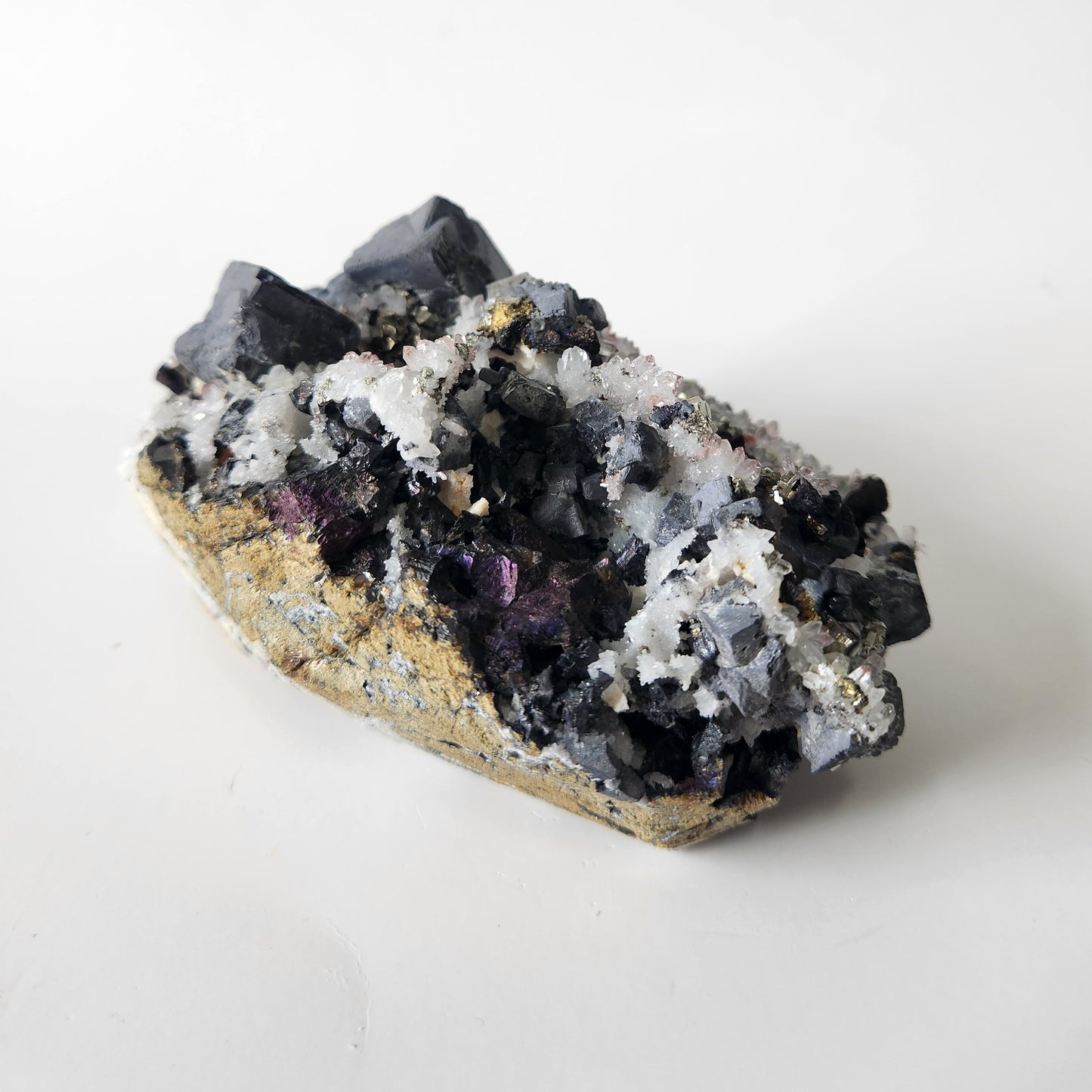 Quartz Specimen With Pyrite and Gelena Statement Piece