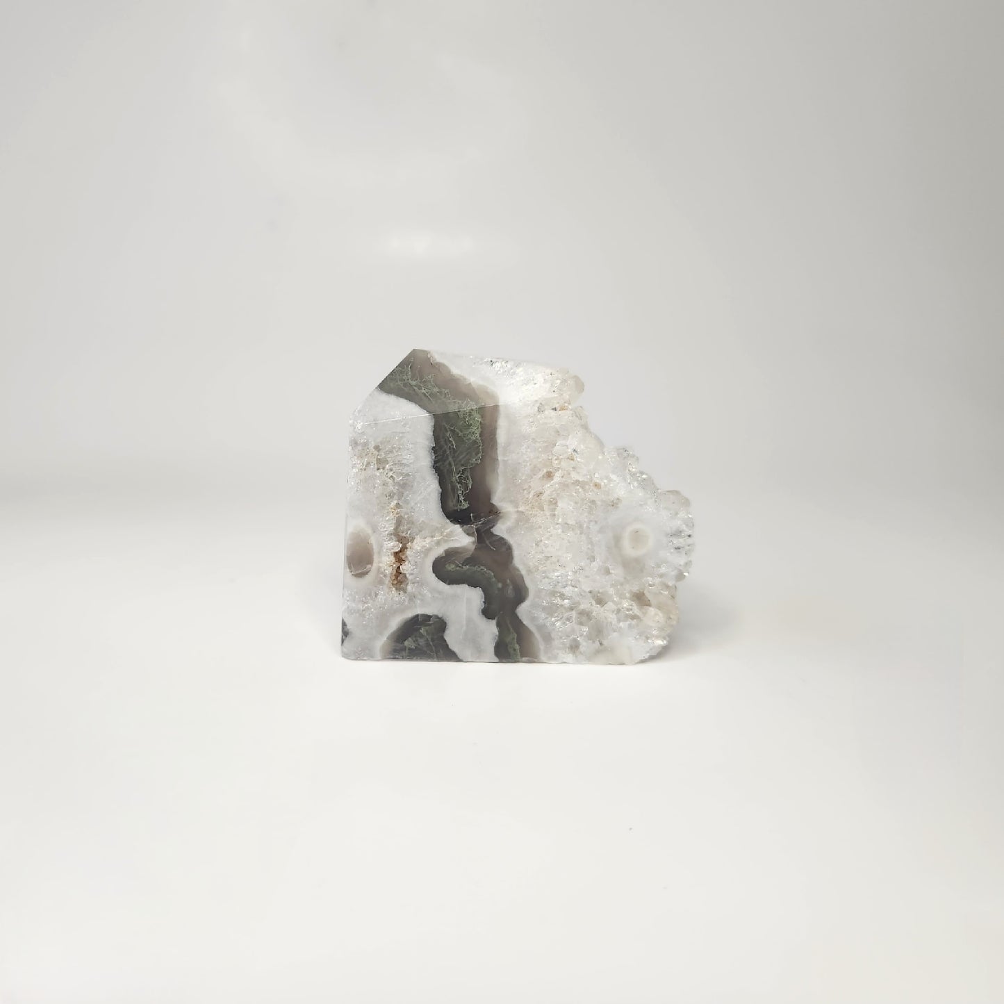 Moss Agate With Quartz