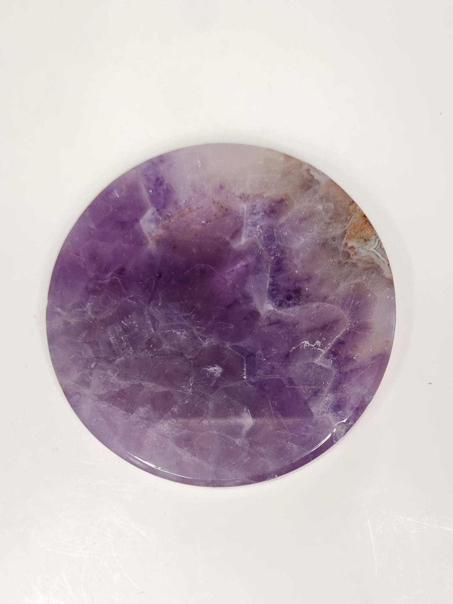 Amethyst Agate Circle Slice