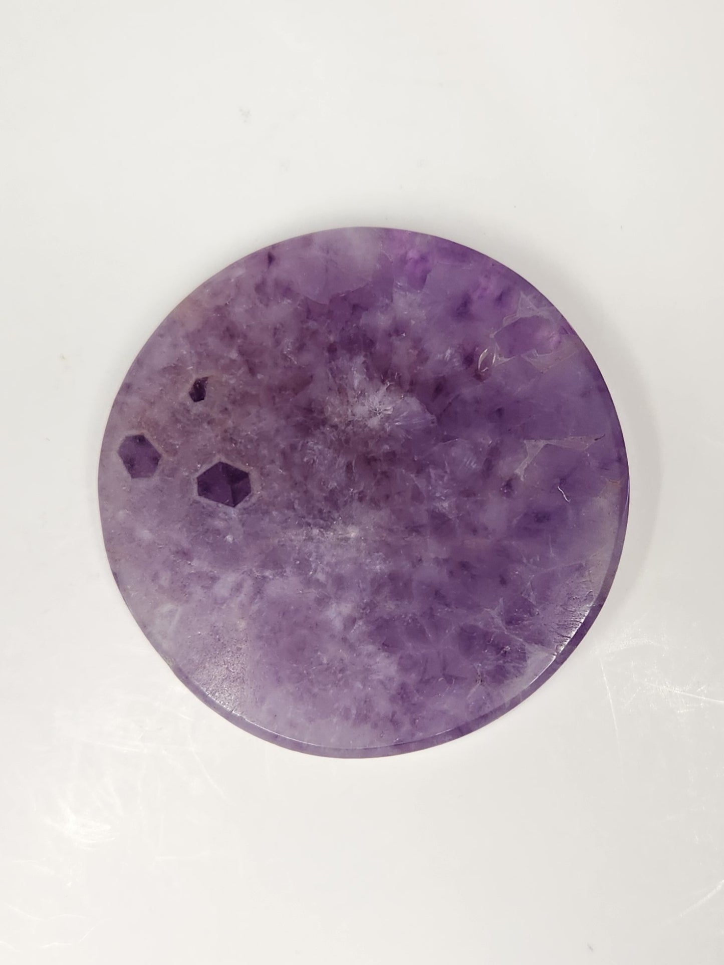Amethyst Agate Circle Slice