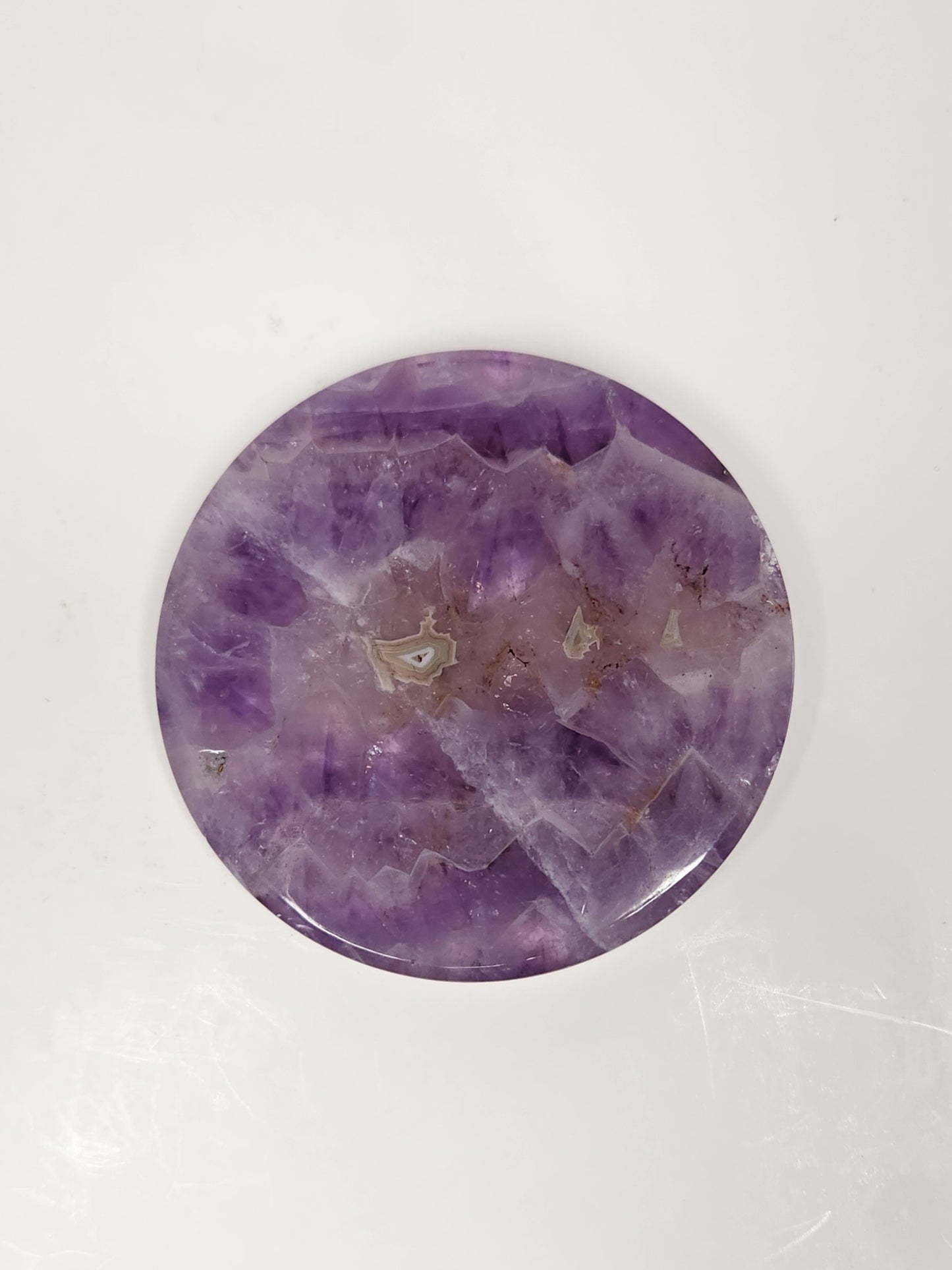 Amethyst Agate Circle Slice