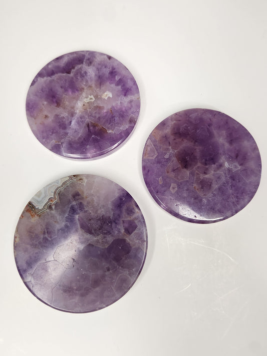 Amethyst Agate Circle Slice