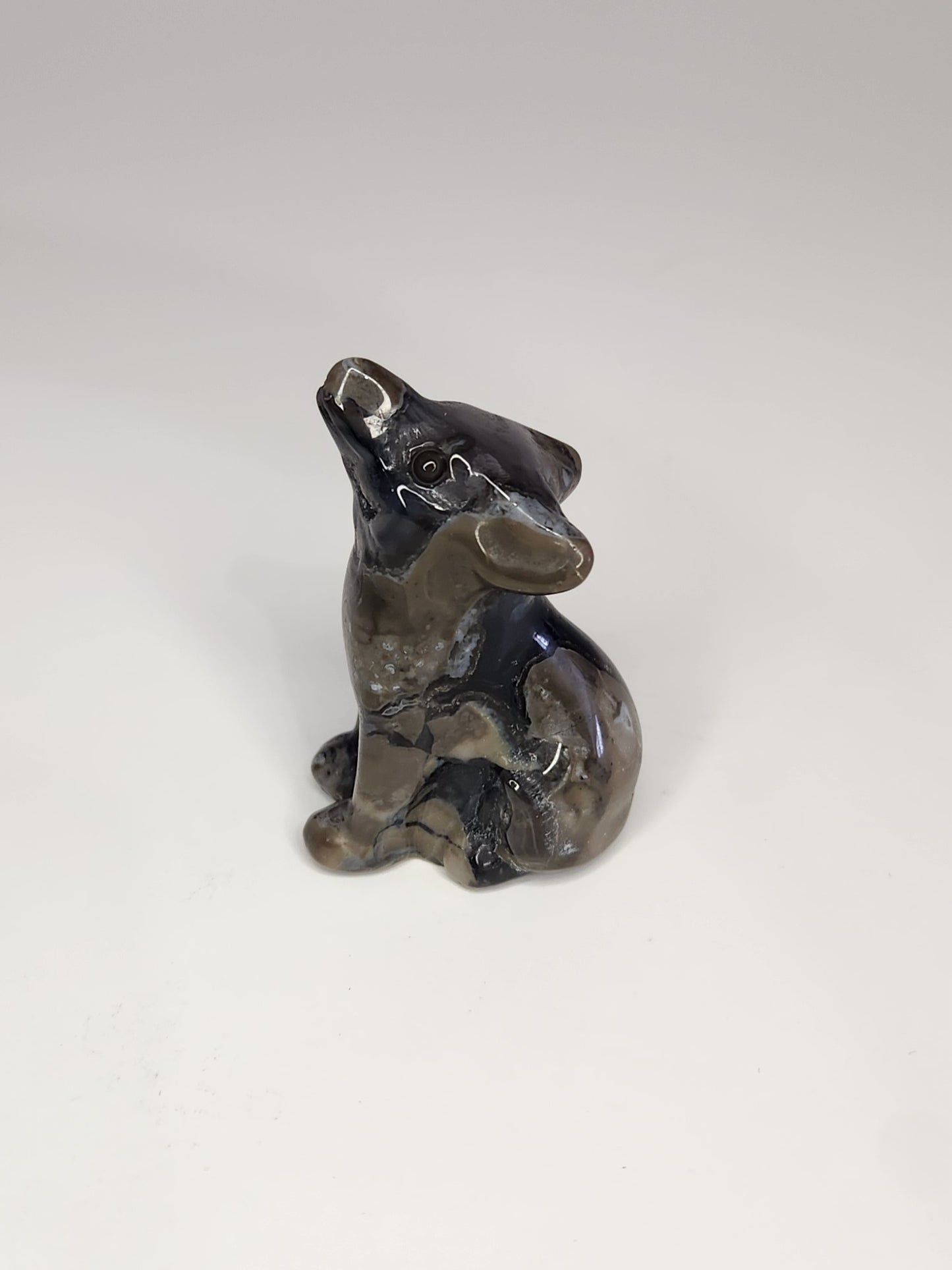 Volcano Agate Wolf