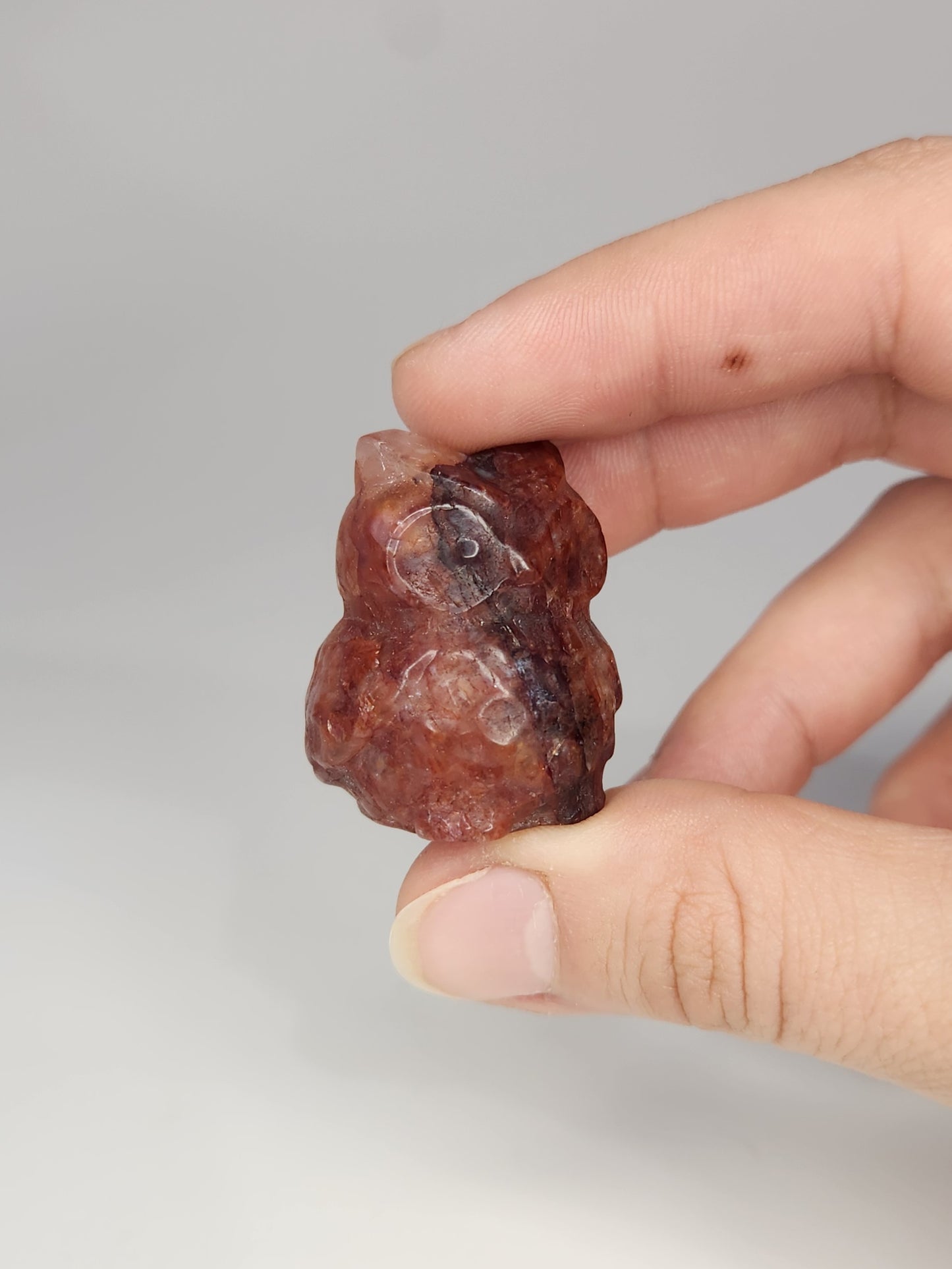Fire Quartz Owl