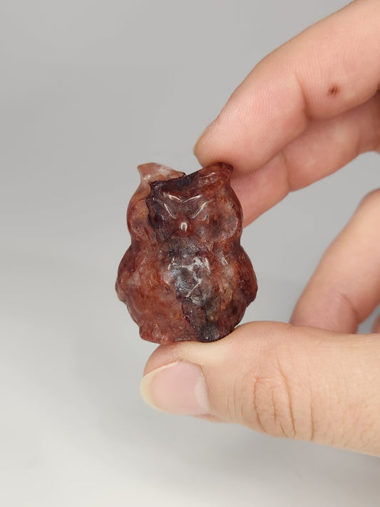 Fire Quartz Owl