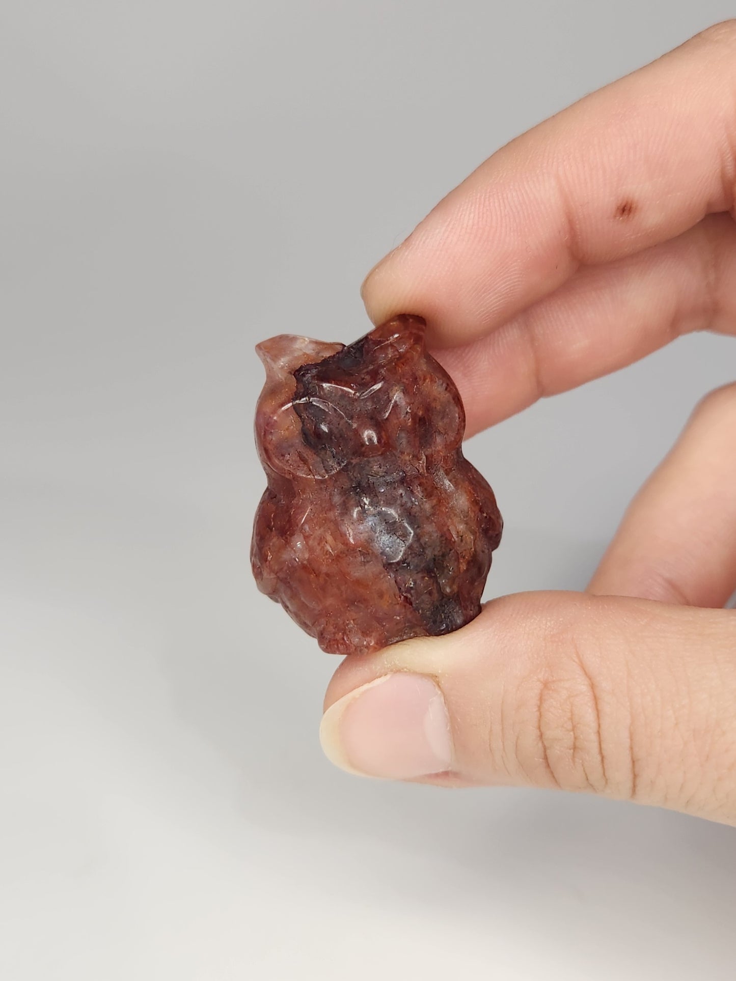 Fire Quartz Owl