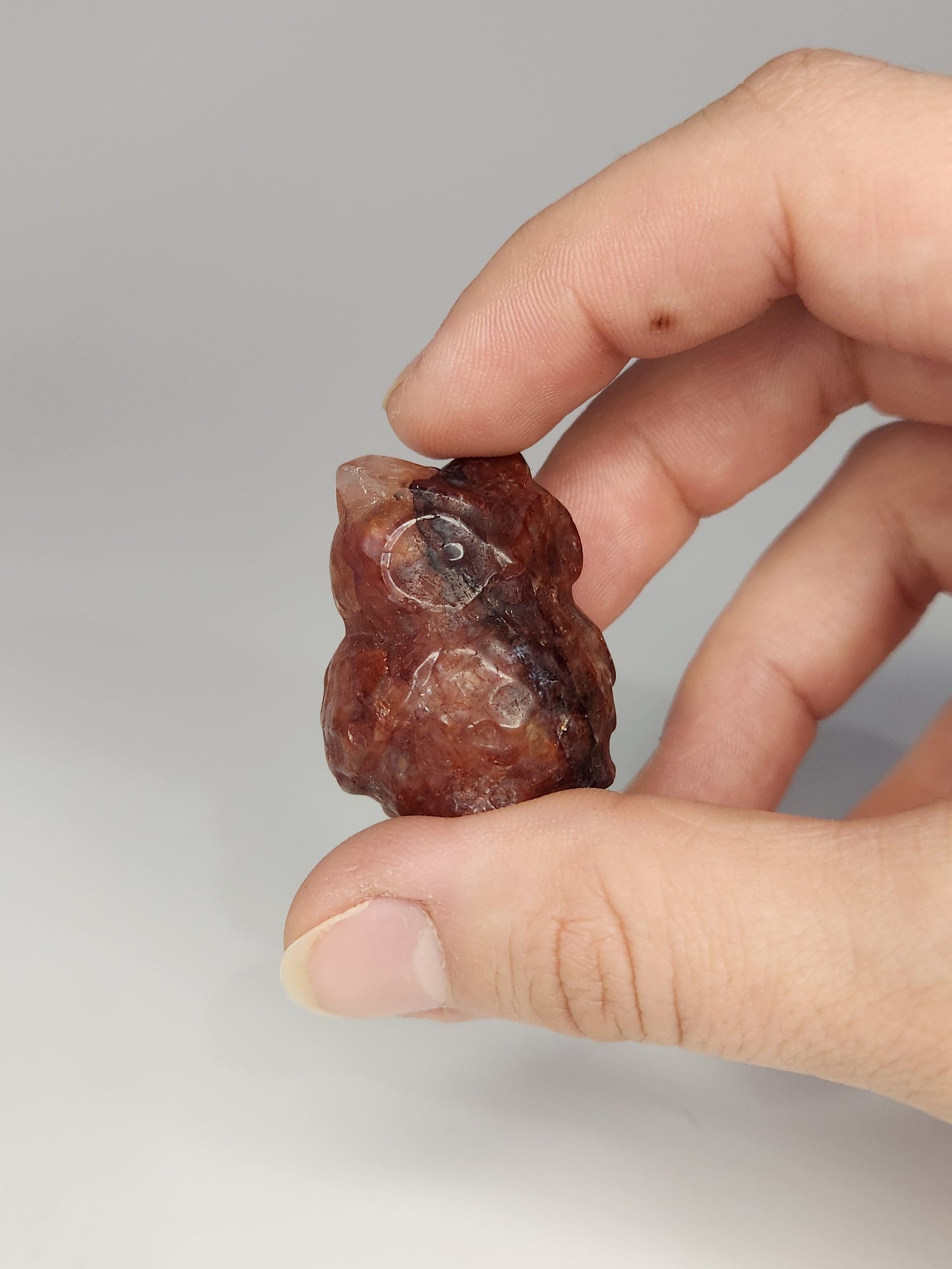 Fire Quartz Owl