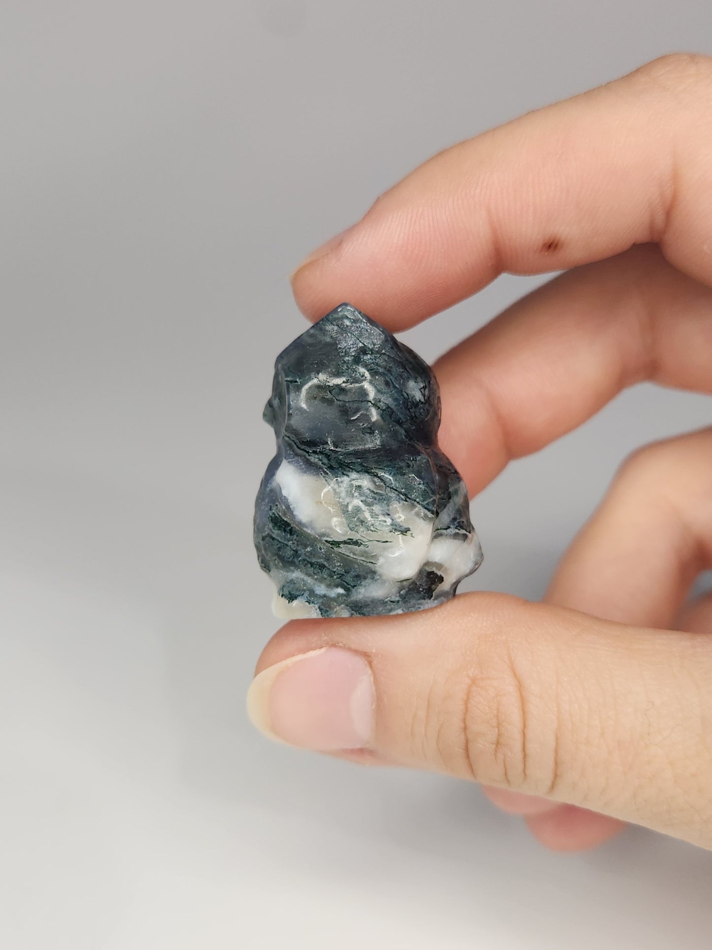 Moss Agate Owl