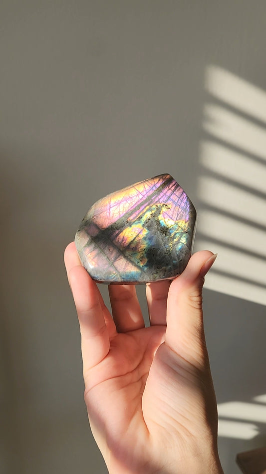 Labradorite Free Form Rainbow Flash