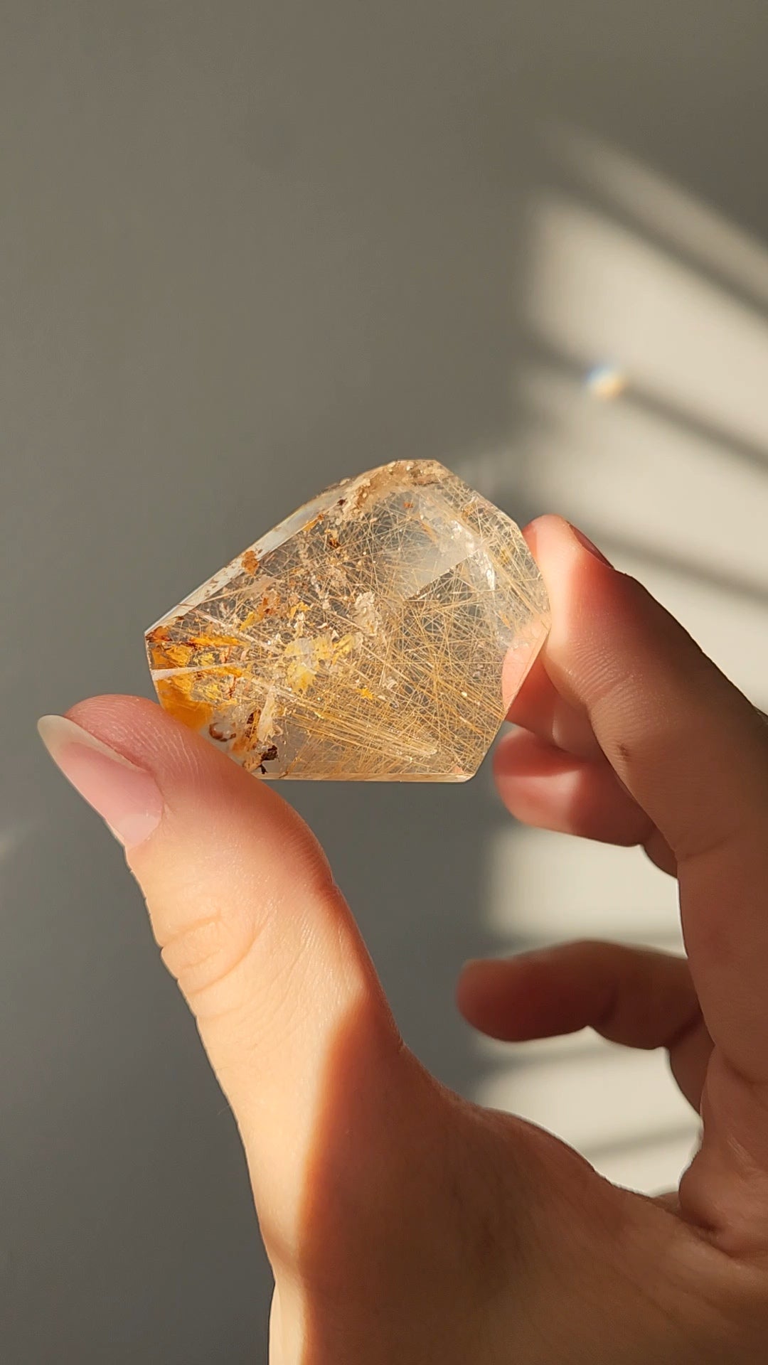 Gold Rutilated Quartz Free Form Small