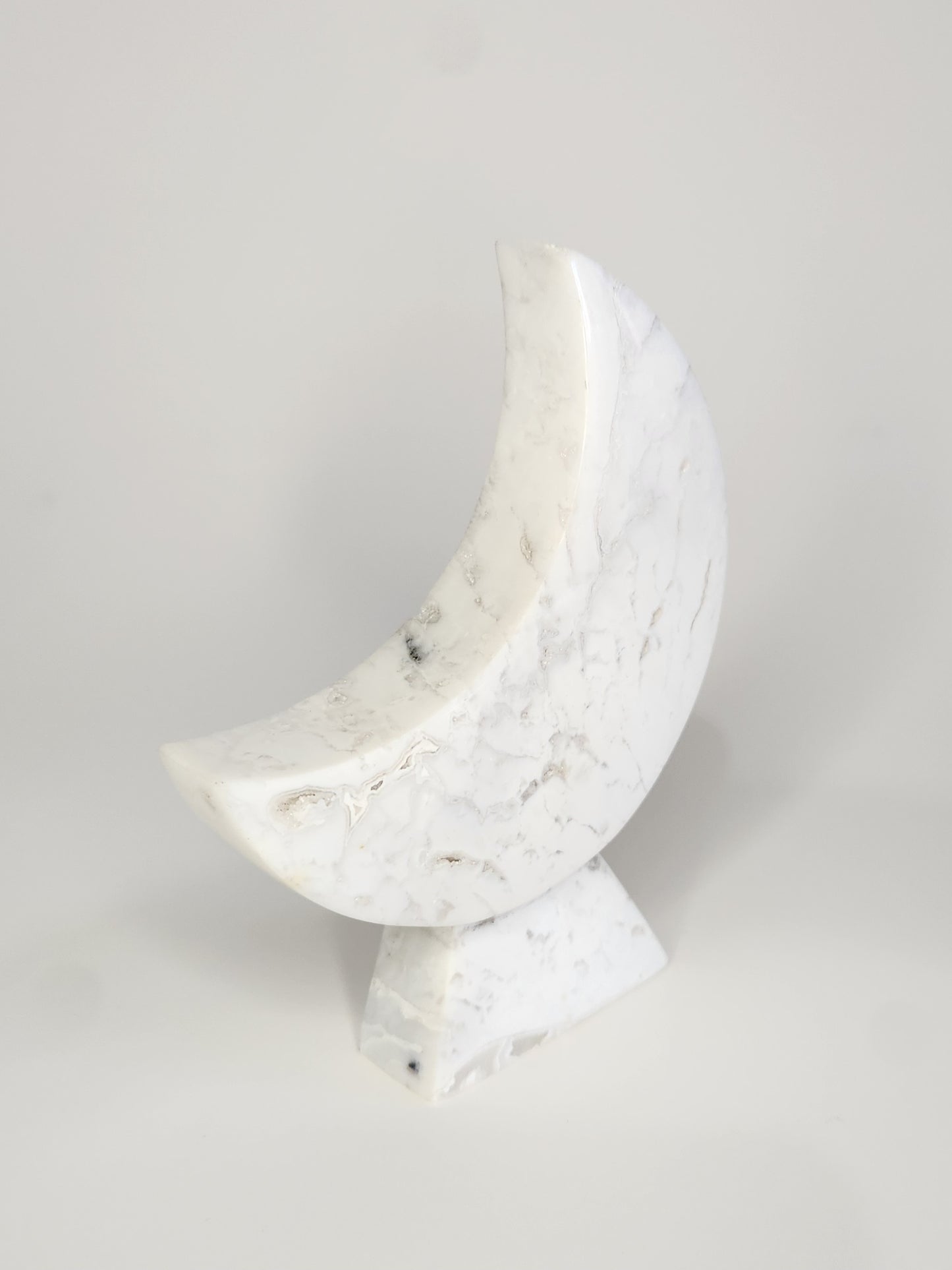 White Plume Agate Moon